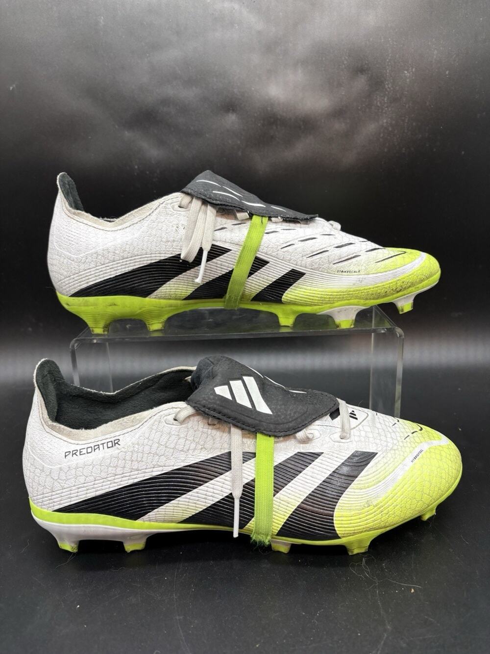 Adidas Predator League FT FG Soccer Cleats White Black Lemon Mens Size 9